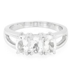 Bague en argent et Béryl de l'Himalaya