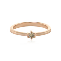 Bague en argent et Diamant chocolat I3