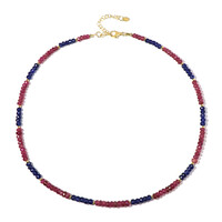 Collier en argent et Hématite dorée (Riya)