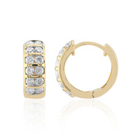 Boucles d'oreilles en or et Diamant SI1 (G)