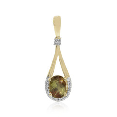Pendentif en or et Andalousite