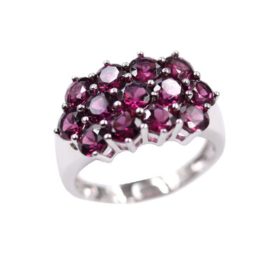 Bague en argent et Grenat de Tocantin