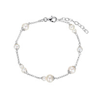 Bracelet en argent et Perle de culture d'eau douce