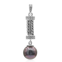 Pendentif en argent et Perle de culture de Tahiti (Nan Collection)