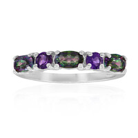 Bague en argent et Quartz mystique