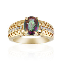 Bague en argent et Quartz mystique