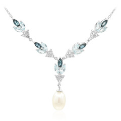 Collier en argent et Perle de culture d'eau douce