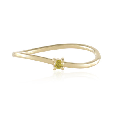 Bague en or et Diamant SI2 jaune