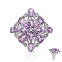 Bague en argent et Améthyste