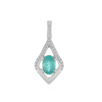 Pendentif en argent et Apatite bleue