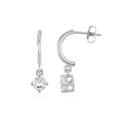 Boucles d'oreilles en argent et Topaze blanche