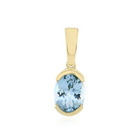 Pendentif en or et Aigue-Marine Santa Maria