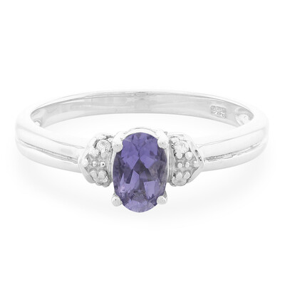 Bague en argent et Iolite de Madagascar