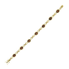 Bracelet en or et Grenat (CUSTODANA)