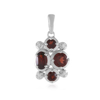 Pendentif en argent et Grenat du Mozambique