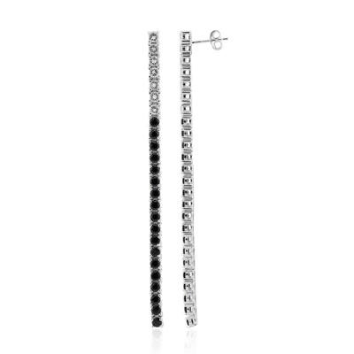 Boucles d'oreilles en argent et Topaze blanche