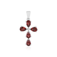 Pendentif en argent et Grenat du Mozambique