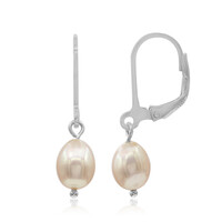 Boucles d'oreilles en argent et Perle de culture d'eau douce (TPC)