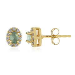 Boucles d'oreilles en argent et Alexandrite