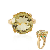 Bague en argent et Quartz citron