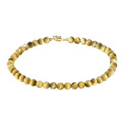 Collier en argent et Œil de Tigre
