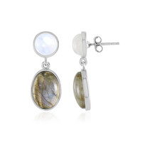 Boucles d'oreilles en argent et Labradorite