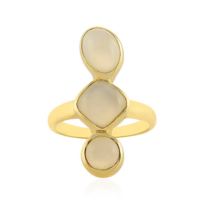 Bague en argent et Pierre de Lune blanche