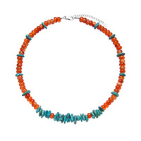 Collier en argent et Turquoise