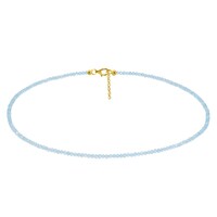 Collier en argent et Apatite bleue
