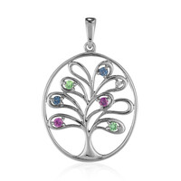 Pendentif en argent et Grenat Rhodolite