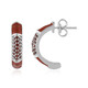 Boucles d'oreilles en argent et Grenat du Mozambique