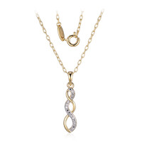 Collier en laiton et Diamant I3 (I) (Juwelo Style)
