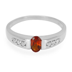 Bague en argent et Grenat Hessonite