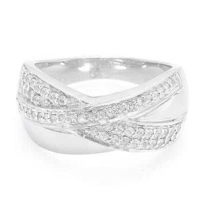 Bague en argent et Saphir blanc