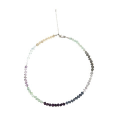 Collier en argent et Fluorite