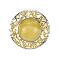 Pendentif en argent et Ambre baltique