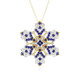 Collier en argent et Spinelle bleu cobalt (Gems en Vogue)