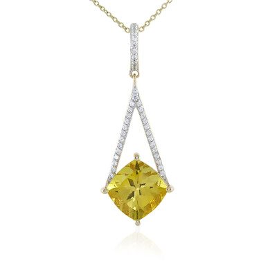 Collier en or et Apatite dorée