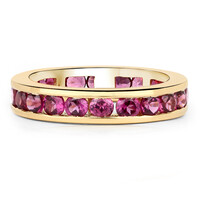 Bague en argent et Grenat Rhodolite