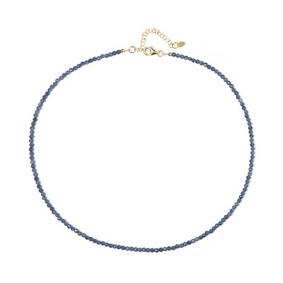 Collier en argent et Saphir bleu
