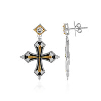Boucles d'oreilles en argent et Zircon (Dallas Prince Designs)