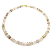 Collier en argent et Quartz rutile (Cheveux de Vénus)