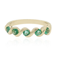 Bague en or et Emeraude de Zambie