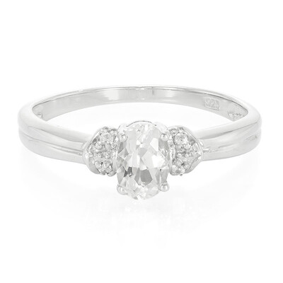 Bague en argent et Béryl de l'Himalaya