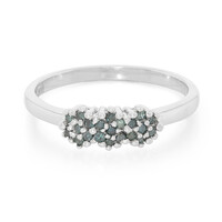 Bague en argent et Diamant fantaisie