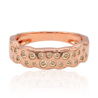Bague en or et Diamant rose de France SI1 d'Argyle 