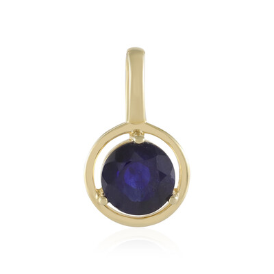 Pendentif en argent et Saphir bleu de Madagascar