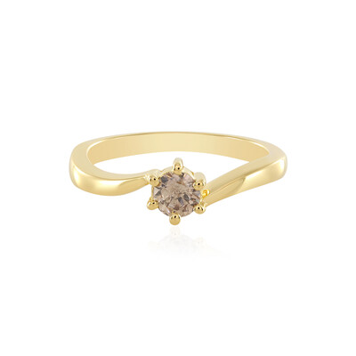 Bague en argent et Diamant chocolat I1