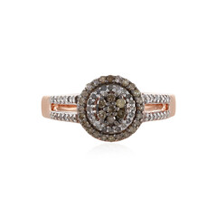 Bague en argent et Diamant chocolat I3