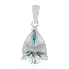 Pendentif en argent et Quartz lac de montagne